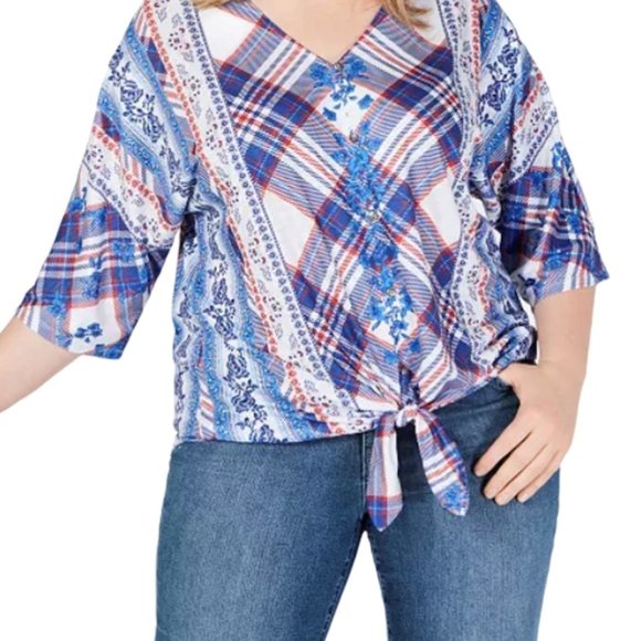 Style & Co. Women's PLUS V-Neck Blouse 2X NWT - Picture 6 of 8